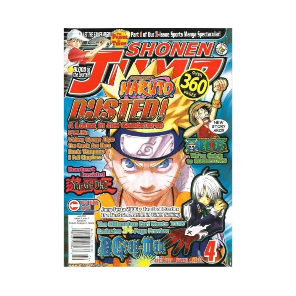 Shonen Jump April 2006 Issue #40 Volume 4 Issue 4 Anime Manga Magazine Naruto |
